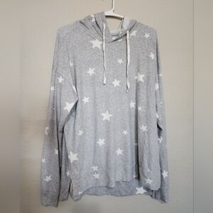 Jasmine & Ginger Gray Hoodie Sweater Size Large